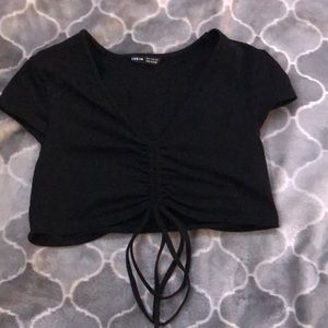 Black crop top